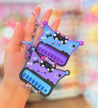 Load image into Gallery viewer, Kuromi Piano Keychain
