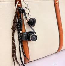 Load image into Gallery viewer, DSLR Black Heart Bag Charm
