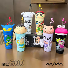 Load image into Gallery viewer, Shinchan 3D Insulated Premium Sipper Glass
