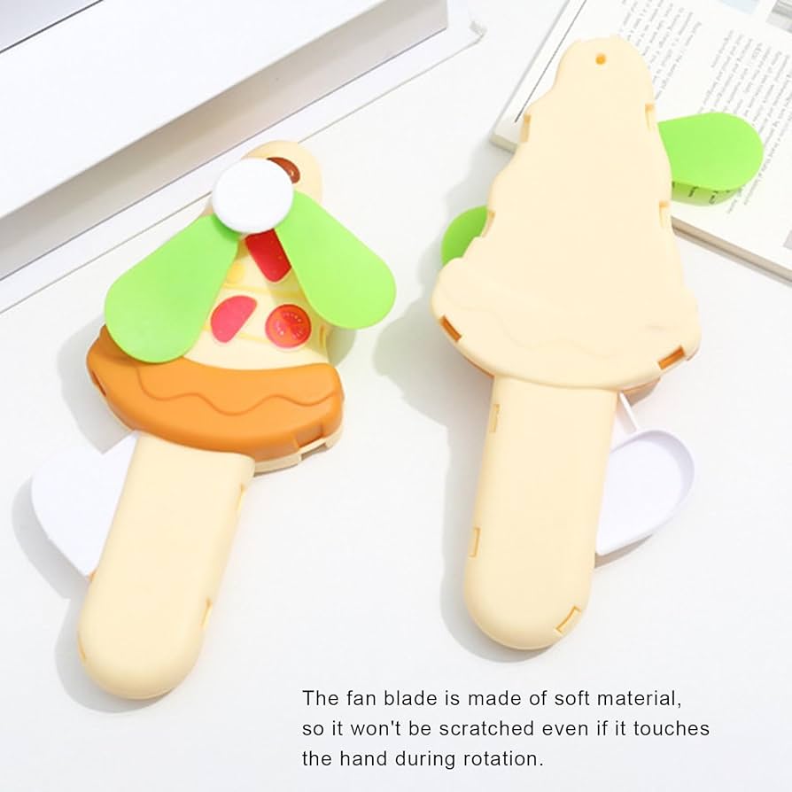 Pizza Hand Fan