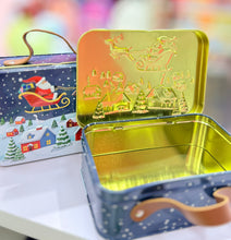 Load image into Gallery viewer, Christmas themed Metal Storage Box
