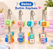 Load image into Gallery viewer, Music &amp; Light Fidget Clicking Key Keychain
