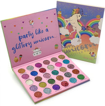 Load image into Gallery viewer, Unicorn Glitter Eyeshadow Palette
