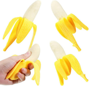 Realistic Banana Stress Relief Squishy Toy