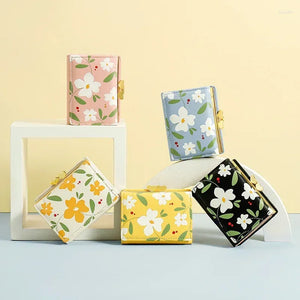 Digital Floral 3 Fold Wallet