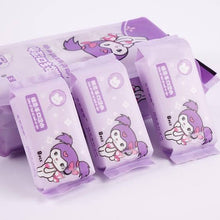 Load image into Gallery viewer, Kuromi Mini Wet Wipes Pack of 8
