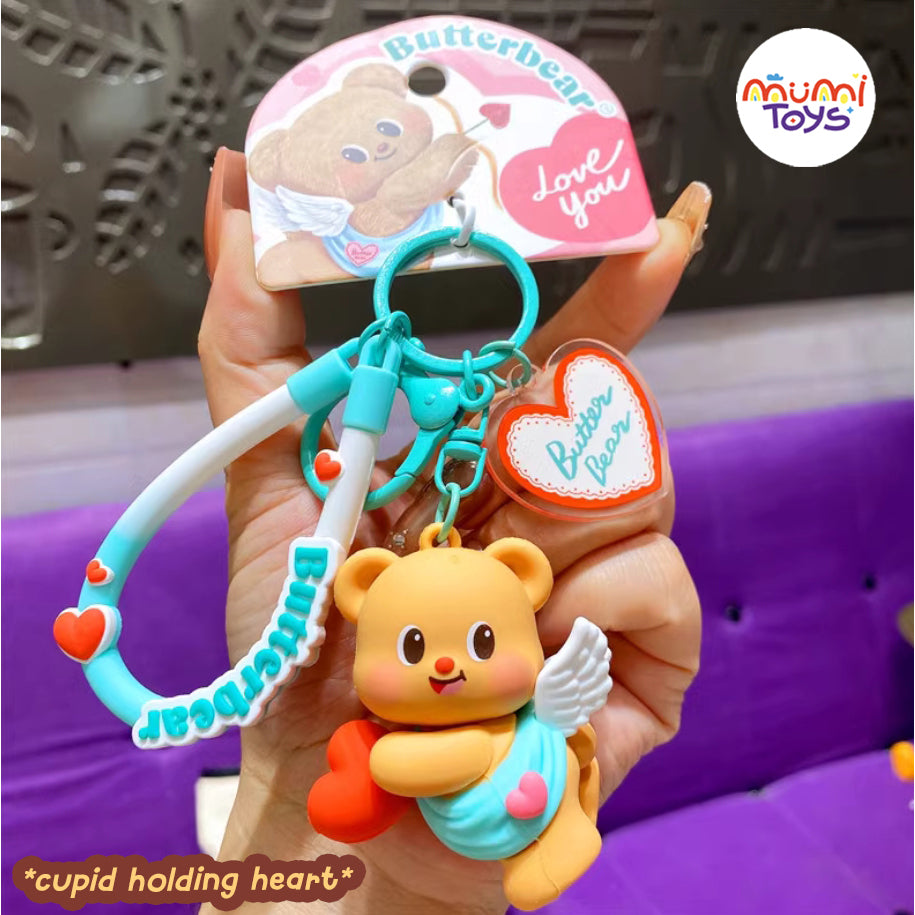 Butter Bear Cupid Premium Keychain / Bag Charm