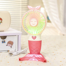Load image into Gallery viewer, Mermaid Potable Fan
