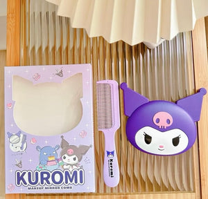 Kuromi Mirror & Comb Set