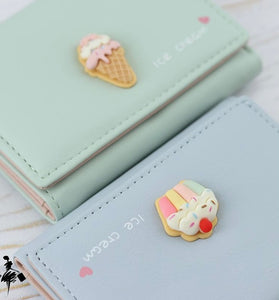 Ice Cream 3 Fold Wallet