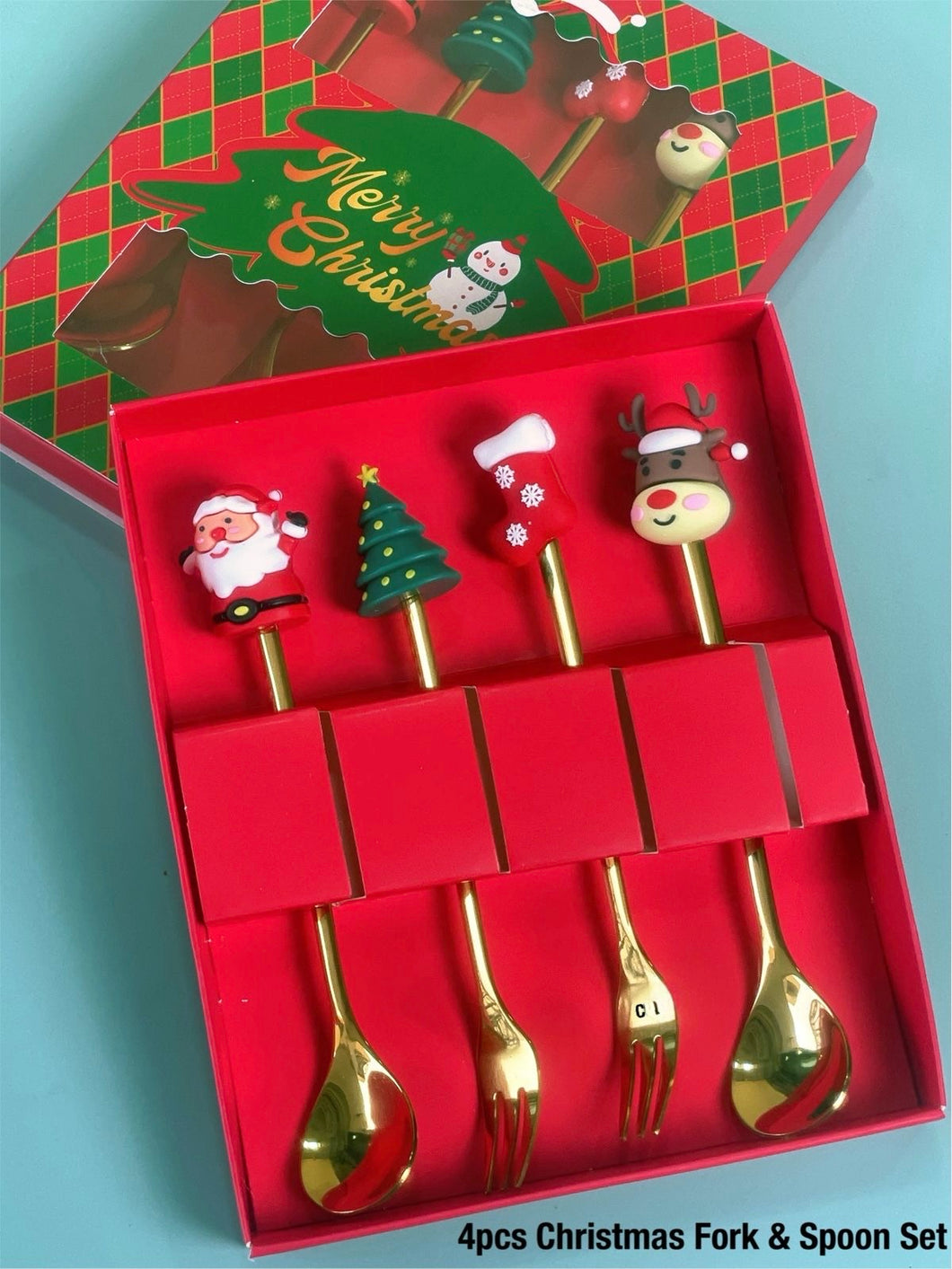 Christmas Theme Cutlery Set