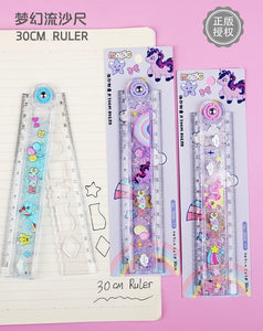 Unicorn Glitter Ruler