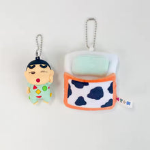 Load image into Gallery viewer, Shinchan &amp; Himawari Premium Bedding Plush Keychain / Bag Charm
