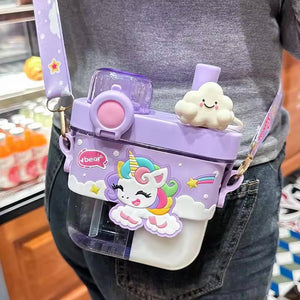 Cartoon Dual Sided Water Bottle