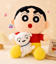 Load image into Gallery viewer, Shinchan With Shiro Plushie 50cm

