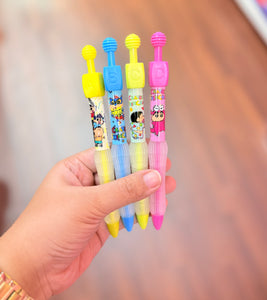 Shinchan Alphabet Cube Rotation Pen (Black Pen) – Chains & Charms