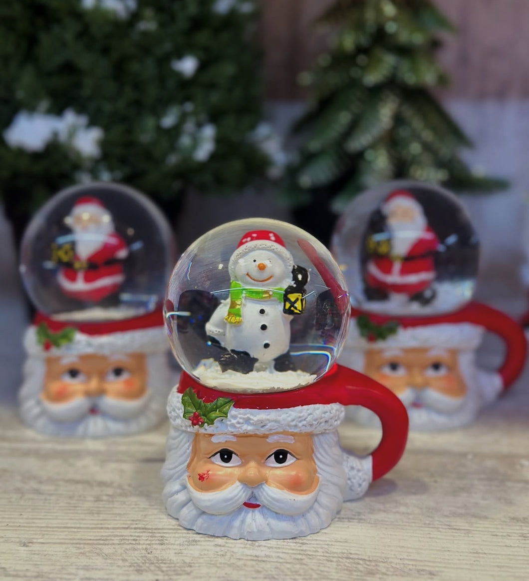 Santa Face Cup Snow Globe (4.2inches)