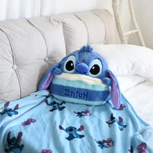 Load image into Gallery viewer, Stitch Plush Pillow with Micro Fiber Blanket
