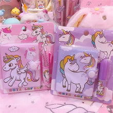 Load image into Gallery viewer, Mini Unicorn Notebook with Pen
