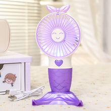 Load image into Gallery viewer, Mermaid Potable Fan
