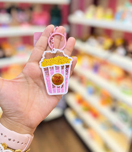 Popcorn Pink Tub Bag Charm
