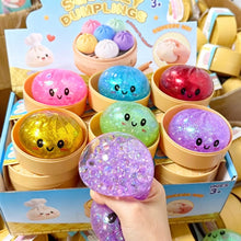 Load image into Gallery viewer, Viral Mystery Glitter Dumpling Squishy
