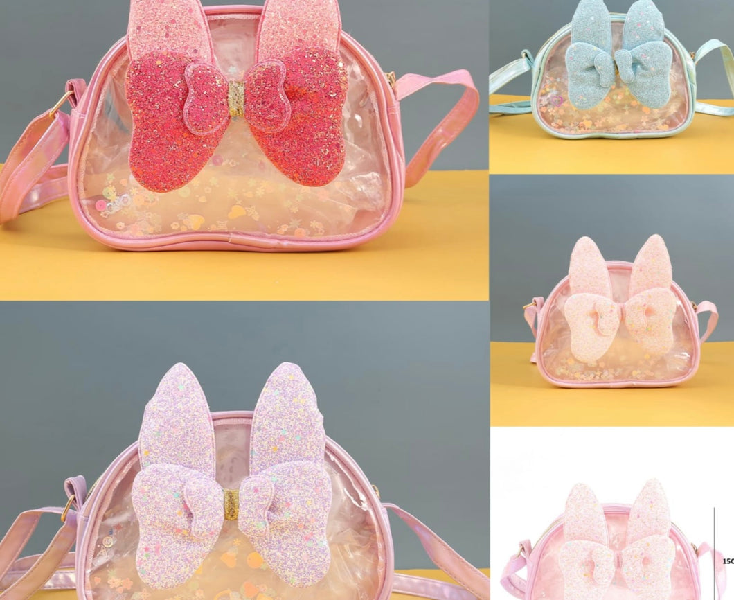Bow Transparent Sling Bag