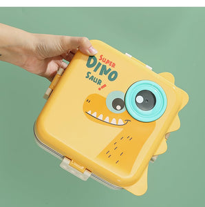 Dino Double Decker Insulated Lunch Box