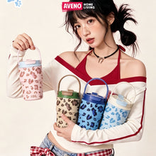 Load image into Gallery viewer, Cheeta Print Insulated Coffee Sipper
