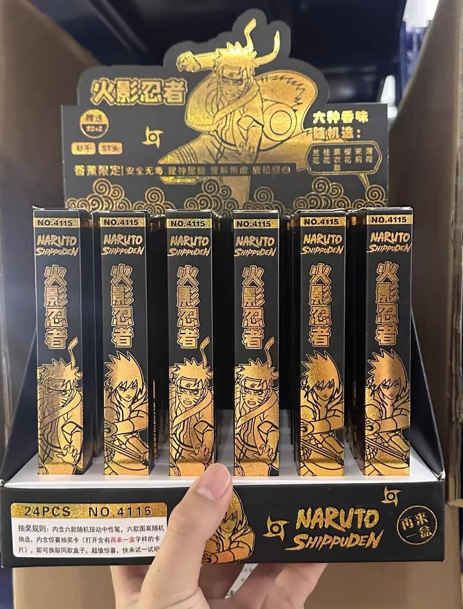 Naruto Black Blind Box Pen (Black Gel)