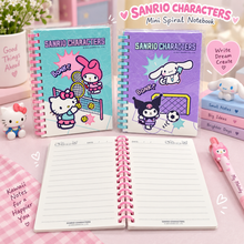 Load image into Gallery viewer, Sanrio Spiral A5 Ruled Notebook
