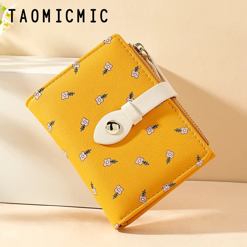Floral Yellow Cash Wallet