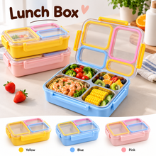 Load image into Gallery viewer, Pastel Insulated 3 Grid Insulated SS Lunch Box
