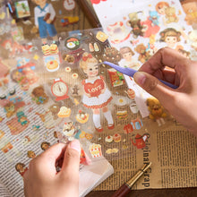 Load image into Gallery viewer, Retro Girl Sticker Sheet (4 Sheets)
