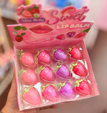 Load image into Gallery viewer, Crystal Strawberry Lip Balm
