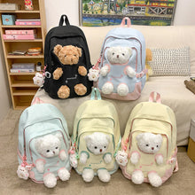 Load image into Gallery viewer, Big Teddy Plush Korean Backpack
