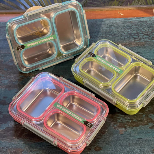Triple Compartment Insulated Lunch Box