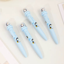 Load image into Gallery viewer, Penguin Crystal Blue Gel Pen
