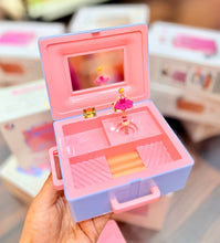 Load image into Gallery viewer, Mini Suitcase (music box with jewellery organiser)
