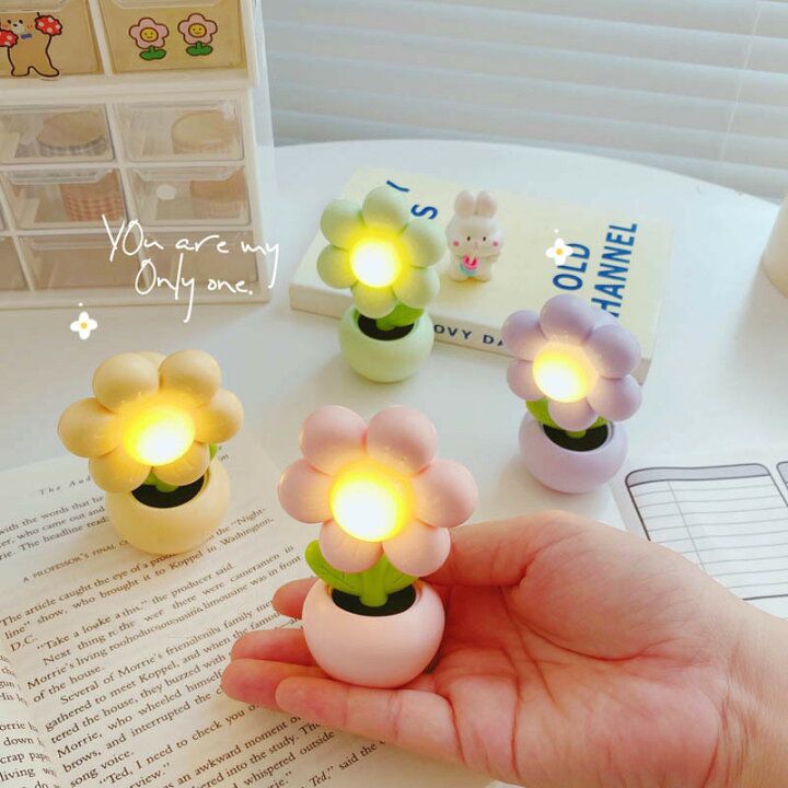 Mini Flower Pot Reading Lamp