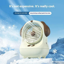 Load image into Gallery viewer, Snow Dog 3 Speed Desk Rechargeable Fan
