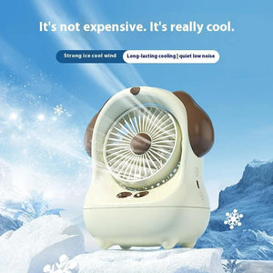 Snow Dog 3 Speed Desk Rechargeable Fan