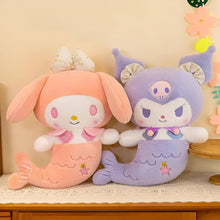 Load image into Gallery viewer, Mermaid Sanrio Plushies with Micro Fiber Blanket
