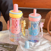 Load image into Gallery viewer, Lucky Star Holographic Charm Glass Bottle
