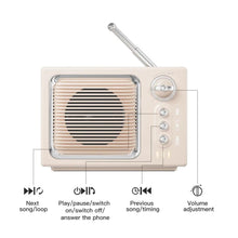 Load image into Gallery viewer, Retro Radio Bluetooth Speaker
