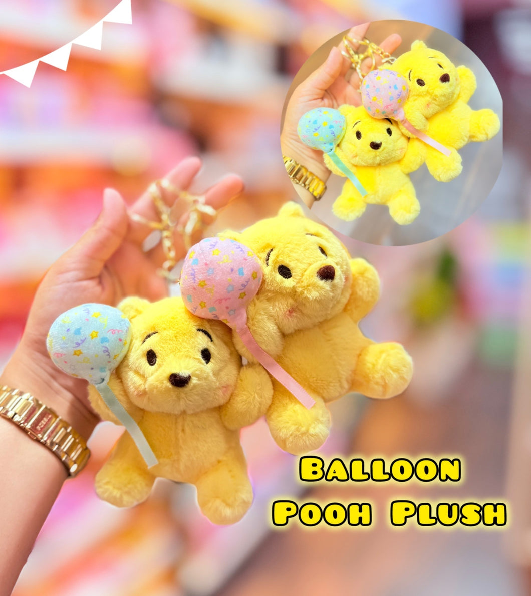 Balloon Pooh Plush Bag Charm