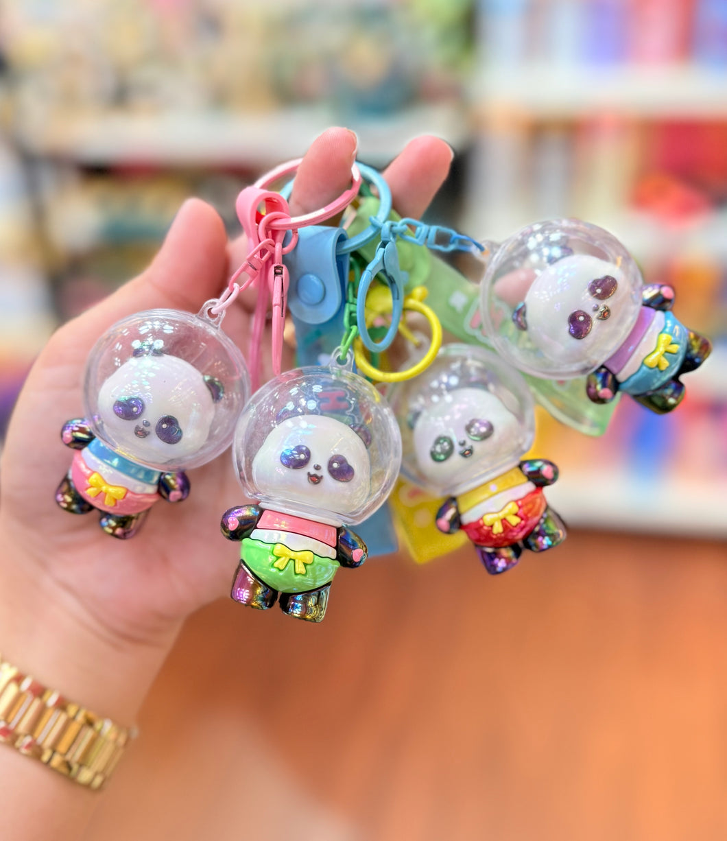 Panda Dome Head Keychain / Bag Charm
