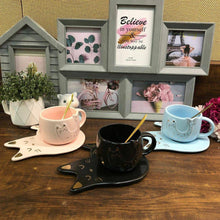 Load image into Gallery viewer, Cat Fish Coffee Cup with Plate
