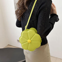 Load image into Gallery viewer, Faux Leather Flower Sling Bag
