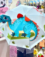 Load image into Gallery viewer, Blue Dino 3D Kids Umbrella
